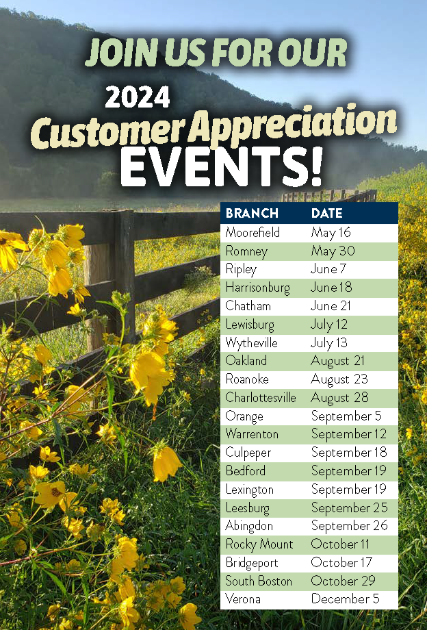 Customer Appreciation Events Farm Credit of the Virginias